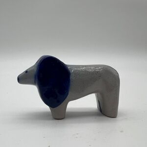 Eldreth Pottery Salt Glaze Noah's Ark Lion Figurine